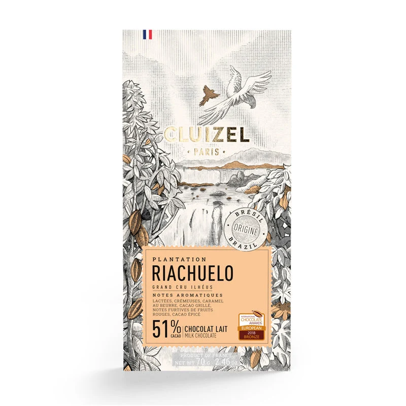 Cluizel Riachuelo Mælk 51%, 70g