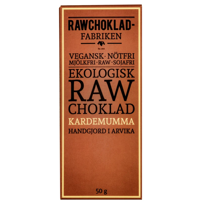 WermlandsChoklad Rawchoklad Kardemumma 73% 50g