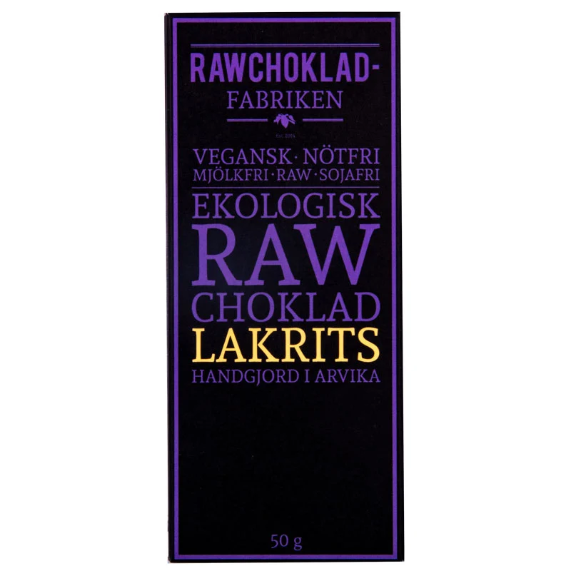 WermlandsChoklad Råchokolade Lakrids 73% 50g