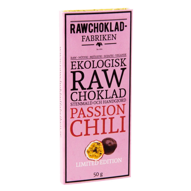 WermlandsChoklad Råchokolade Passion Chili 73% 50g
