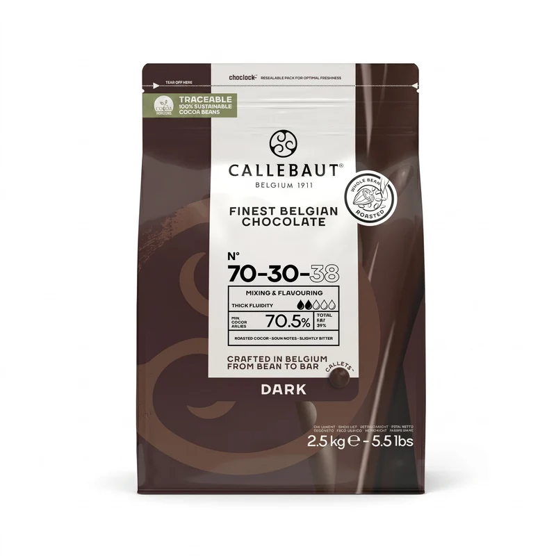 Callebaut 70-30-38 Mörk Choklad 70,5% 2,5kg