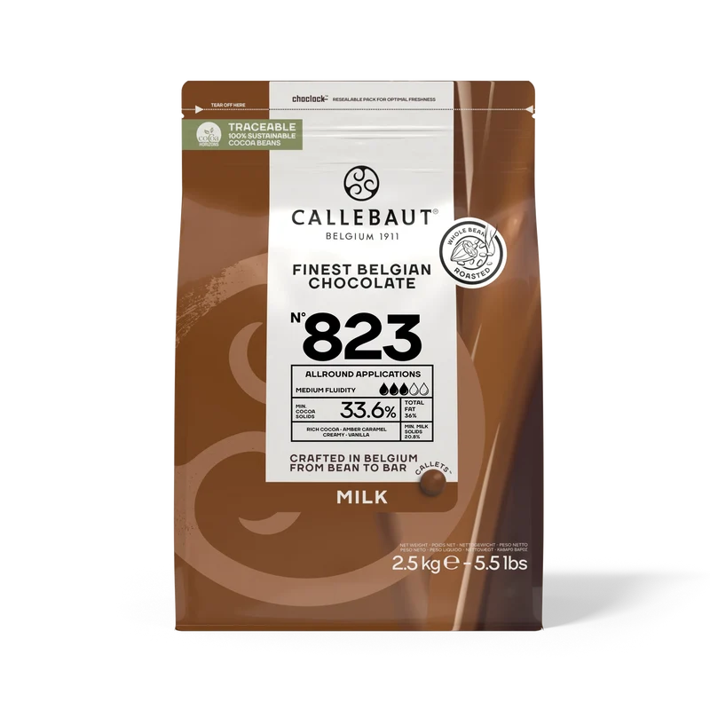 Callebaut 823 Mælkechokolade 33,6% 2,5kg