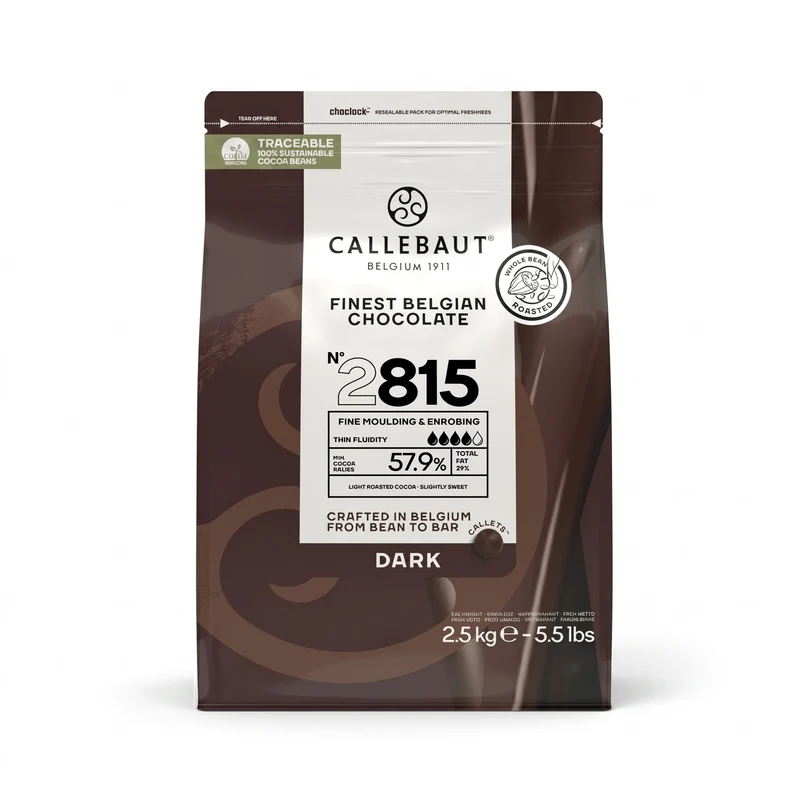 Callebaut 2815 Mörk Choklad 57,9% 2,5kg