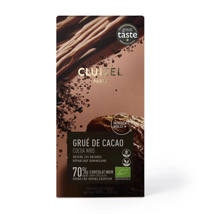 Cluizel Noir Au Grué De Cacao 72% 100g