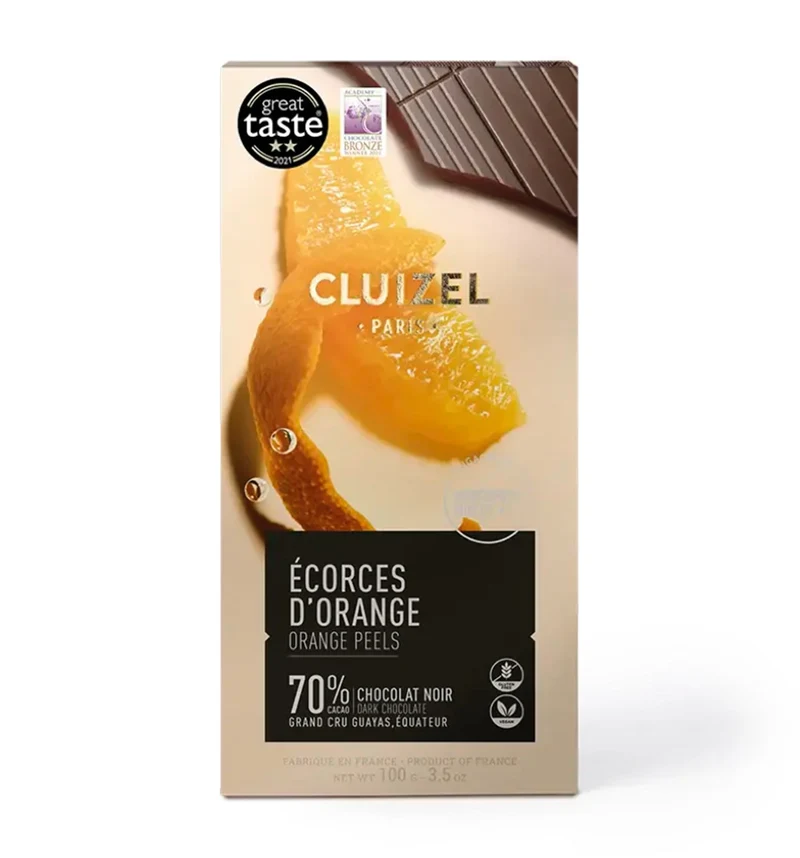 Cluizel Noir Ecorces D'Orange 70% 100g