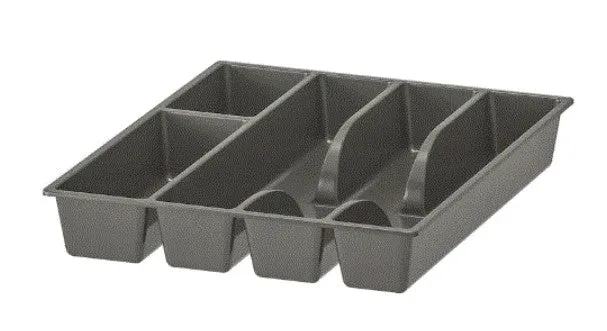 SMACKER Cutlery tray, grey, 31x26 cm