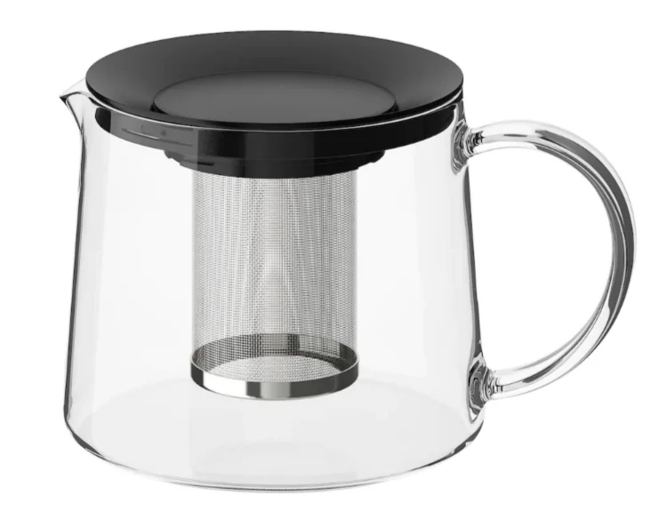 RIKLIG Teapot, glass, 1.5 L
