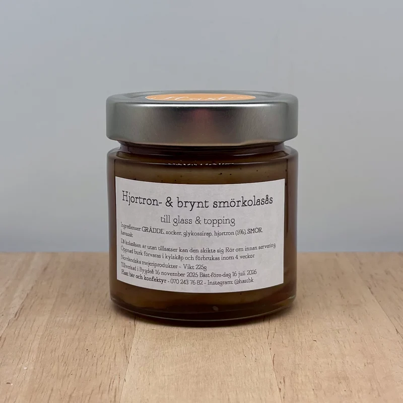 Kolasås Hjortron & Brynt smörkola