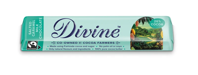 Divine Milk Chocolate with Salted Caramel 35g 30-p