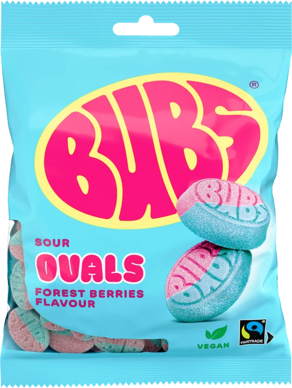 BUBS Forest Berries OVALS 90g 12-p