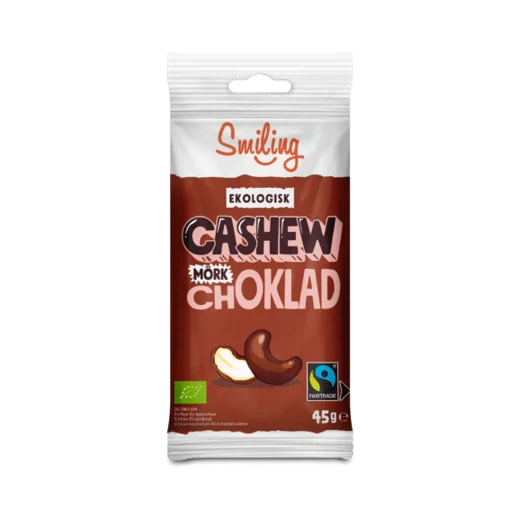 Cashew mörk choklad EKO 45g 20-p