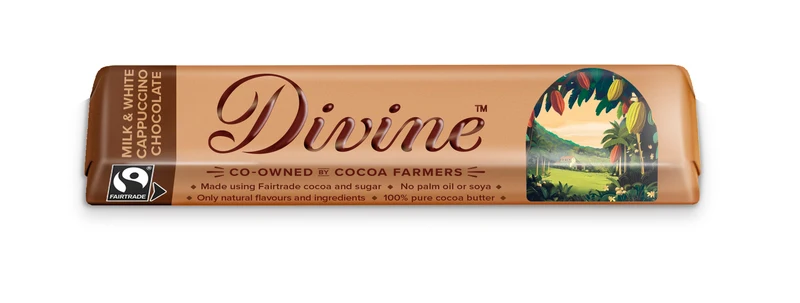 Divine Milk & White Chocolate Cappuccino, 35g