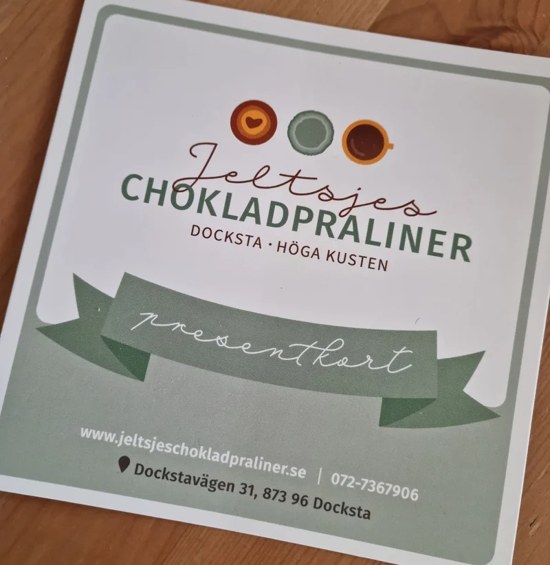 Presentkort – Pralinworkshop (fysisk gåvokort)