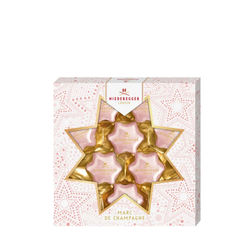 Niederegger Marc de Champagne Stjärnor 125g