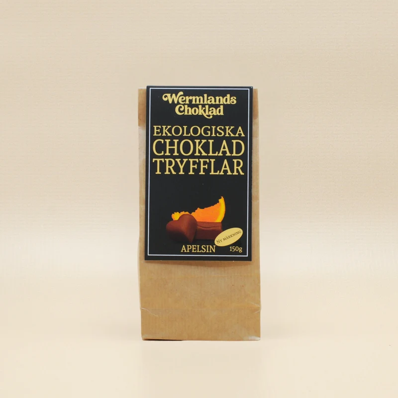 Wermlandschoklad Ekologisk Chokladtryffel - Apelsin