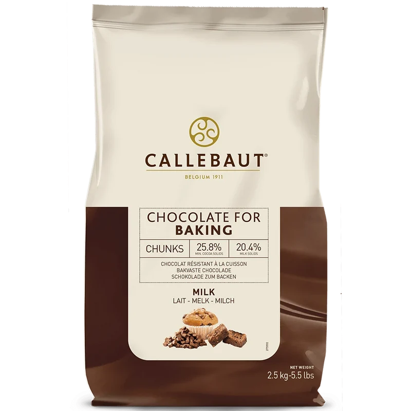 Callebaut Mjölkchoklad Chunks 2,5kg