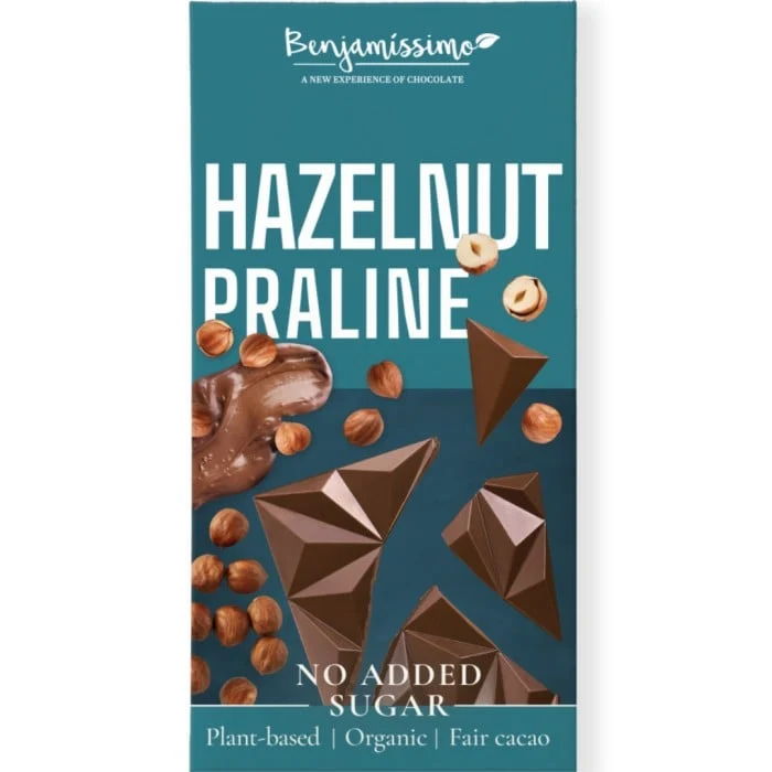 Benjamissimo Hasselnød Praline Sukkerfri Hasselnød ØKO 60g