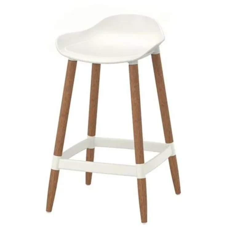 GRÖNSTA bar stool , white, 64 cm, in/outdoor