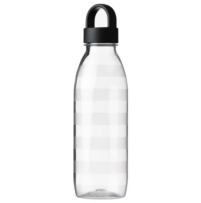 IKEA 365+ Water bottle, striped/dark grey, 0.7 l