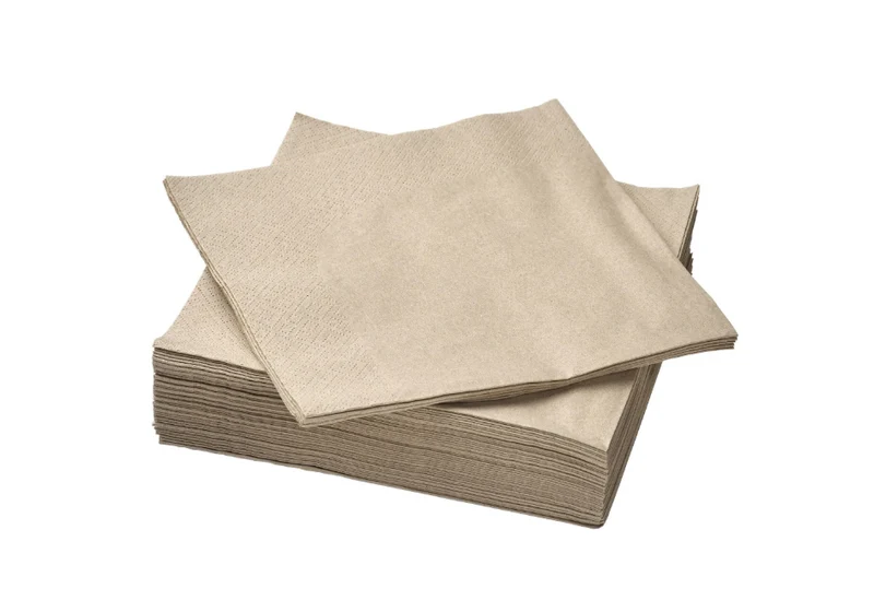 FANTASTISK paper napkin, beige, 40x40 cm, 50 pack