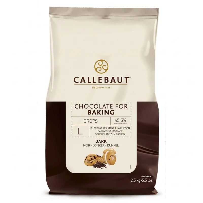 Callebaut Mörk Bakchoklad 45,4% 2,5kg