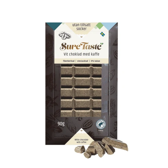 Sure Taste Sockerfri VIt Choklad med kaffe 90g