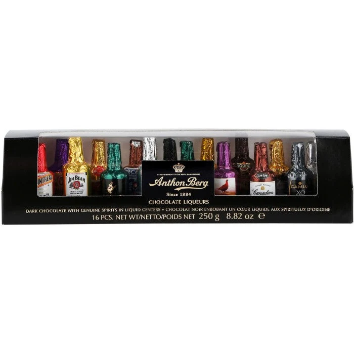 Anthon Berg Chocolate Liqueurs Chokoladeflasker 16-pak 250g