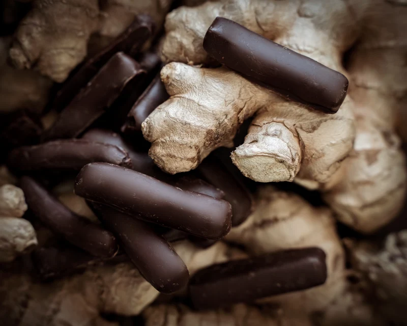 Syltad ingefära i choklad 1kg