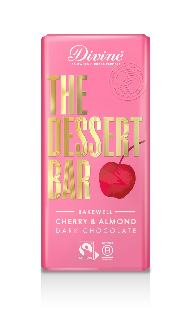 Divine Dessert Bar Cherry & Almond 60 % 10x180g