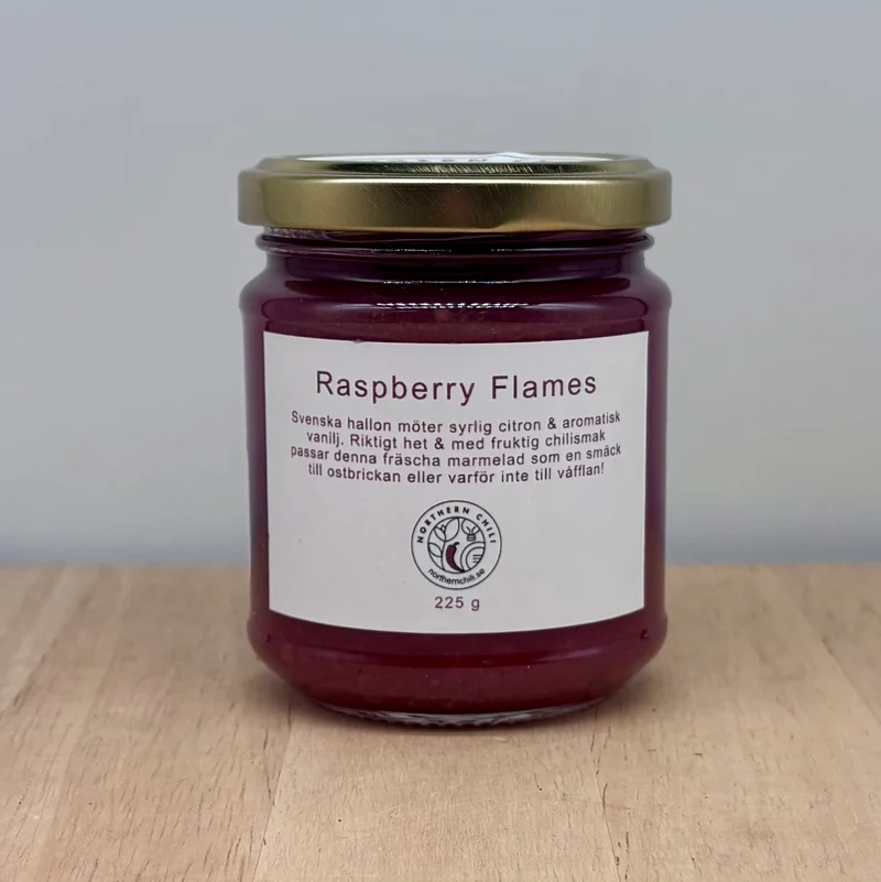 Raspberry flames marmelad