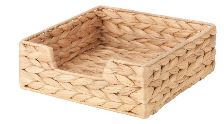 CISSAN Napkin holder, water hyacinth, 18x18 cm