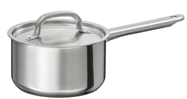 IKEA 365+ Saucepan w lid, stainless steel, 2L