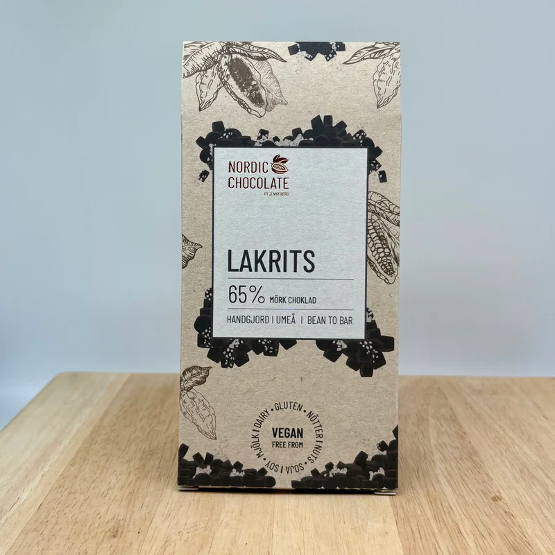 Chokladkaka med lakrits 65% allergenfri