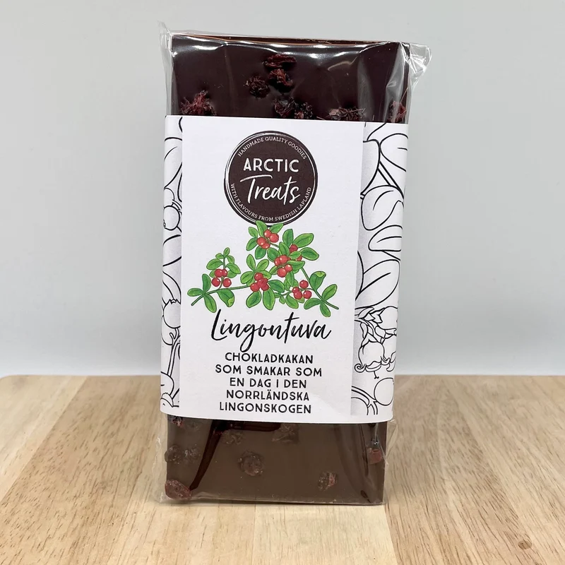 Chokladkaka lingontuva