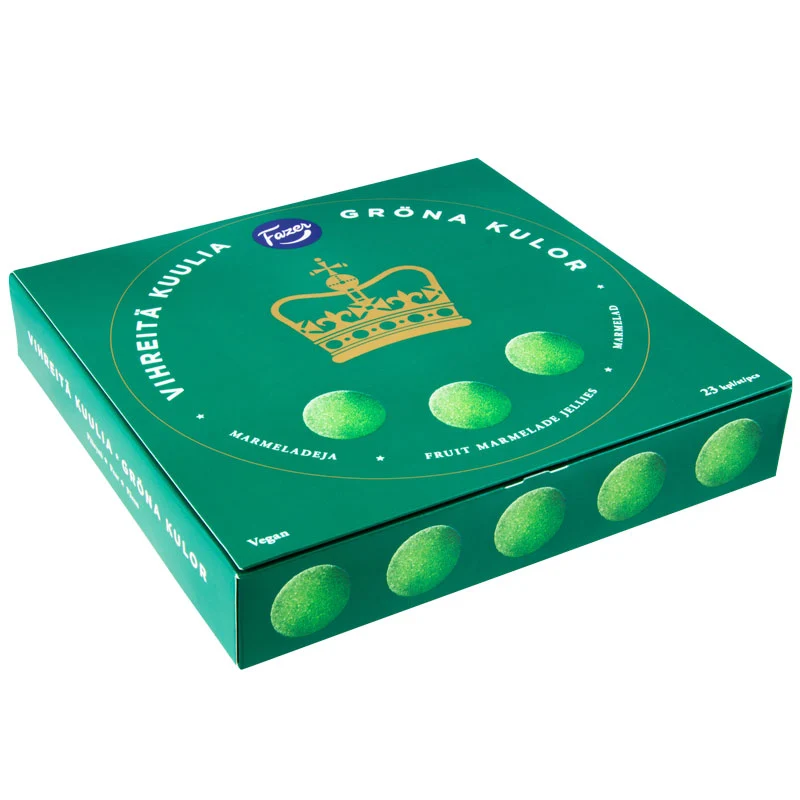 Fazer Grønne Marmeladekugler 500g