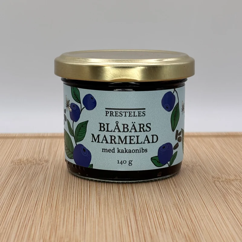Blåbärsmarmelad med kakaonibs