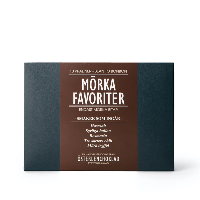 Pralinask: Mörka favoriter 10 praliner