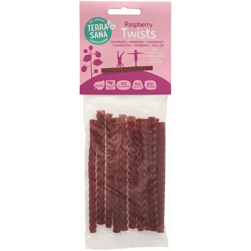 Terrasana Fruktstänger Twist Hallon Ekologisk | 75 g