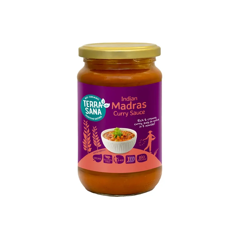 Madras Indisk Currysås, 350 g Eko