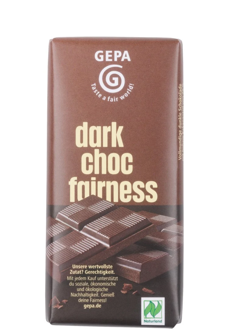 Choklad med hög kakaoandel - GEPA Ekologisk choklad