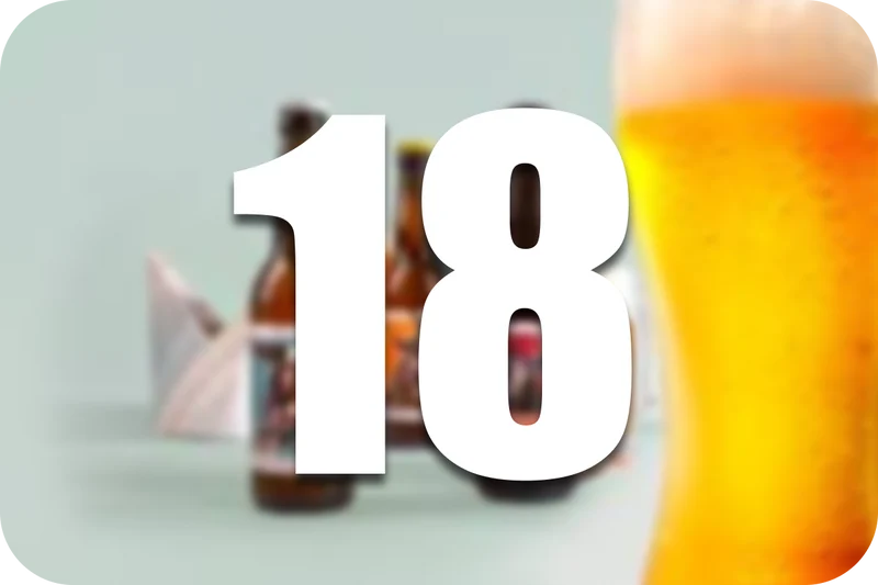 Pack de 18 bières sans alcool