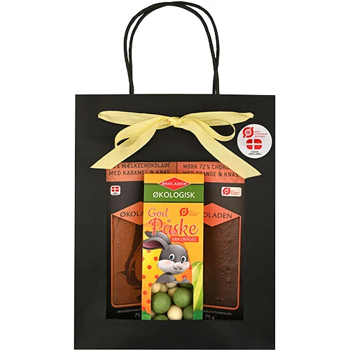 Økoladen Gourmet presentpåse m. påskdragéer Ekologisk | 240 g