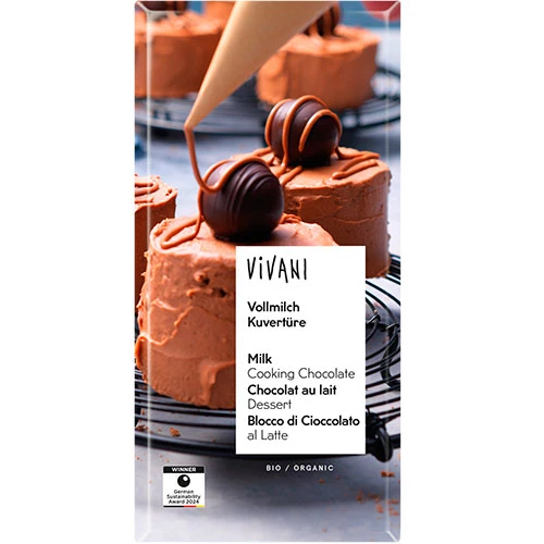 Vivani mjölkchokladöverdrag 35% Ekologisk | 150 g