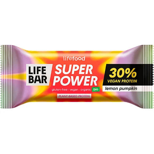 Lifefood Super Power Proteinbar Ekologisk | Lemon Pumpkin