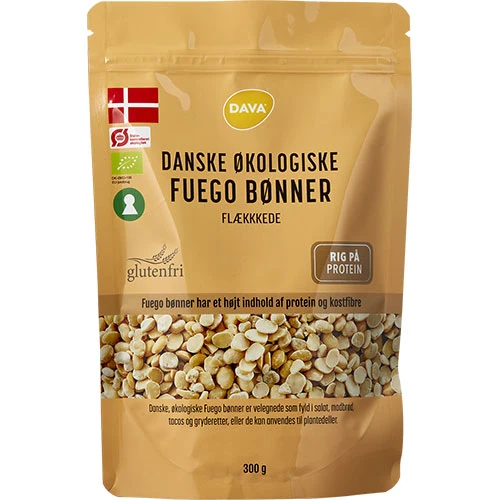 DAVA Splittade Fuego Bönor Økologisk | 300 g