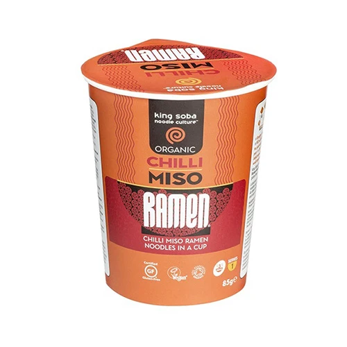 King Soba Chili Miso Ramen Ögonblicklig Kopp Ekologisk | 85 g