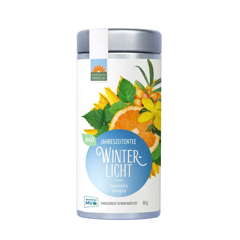 Vinterlys Urtete Dåse - 60G - Kräutergarten Pommerland