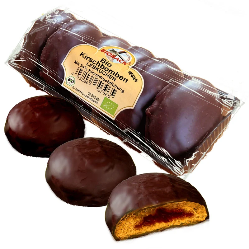 Økologiske Honningkage Kirsebærbomber Vegansk - 200G - Rosmarin Bioback