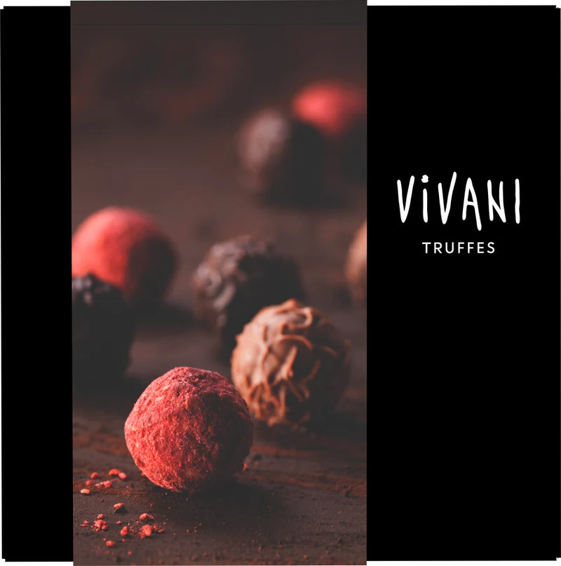 Økologiske Chokolade Trøfler – Assorterede Praliner - 100G - VIVANI