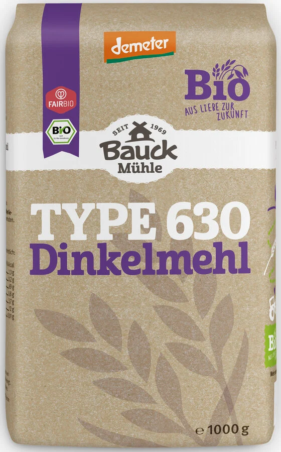 Biodynamisk Speltmel Type 630 - 1KG - Bauck Mühle